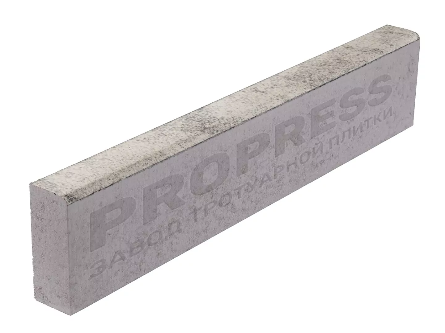 Бордюр садовый 1000х200х80 №8 "Аляска", фактура гладкий, гранитная, мрамор