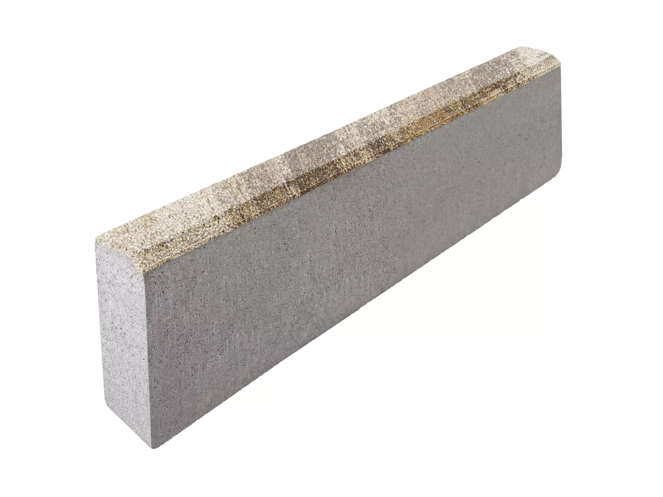 Бордюр садовый 1000х200х80 №26 "Дубай", фактура гладкий, гранитная, мрамор
