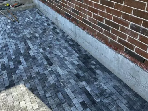 Тротуарная плитка Паркетик 180х60 №15 "Антрацит", фактура гладкий, гранитная, мрамор, высота 40 мм-16